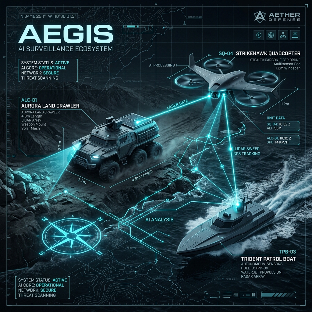 Futuristic Multi-Domain AI Surveillance Ecosystem